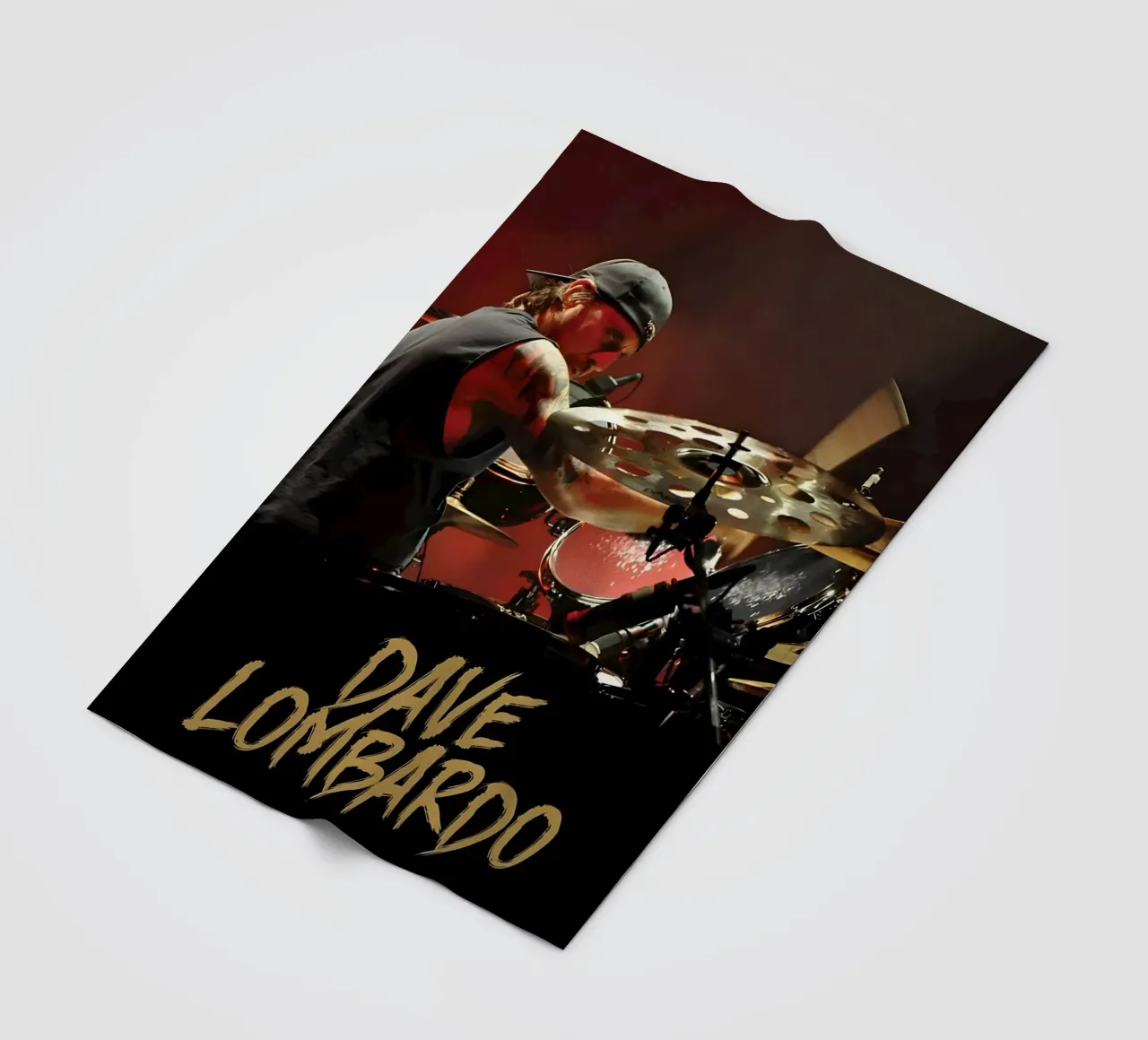 Dave Lombardo coperta in pile da Low poly art