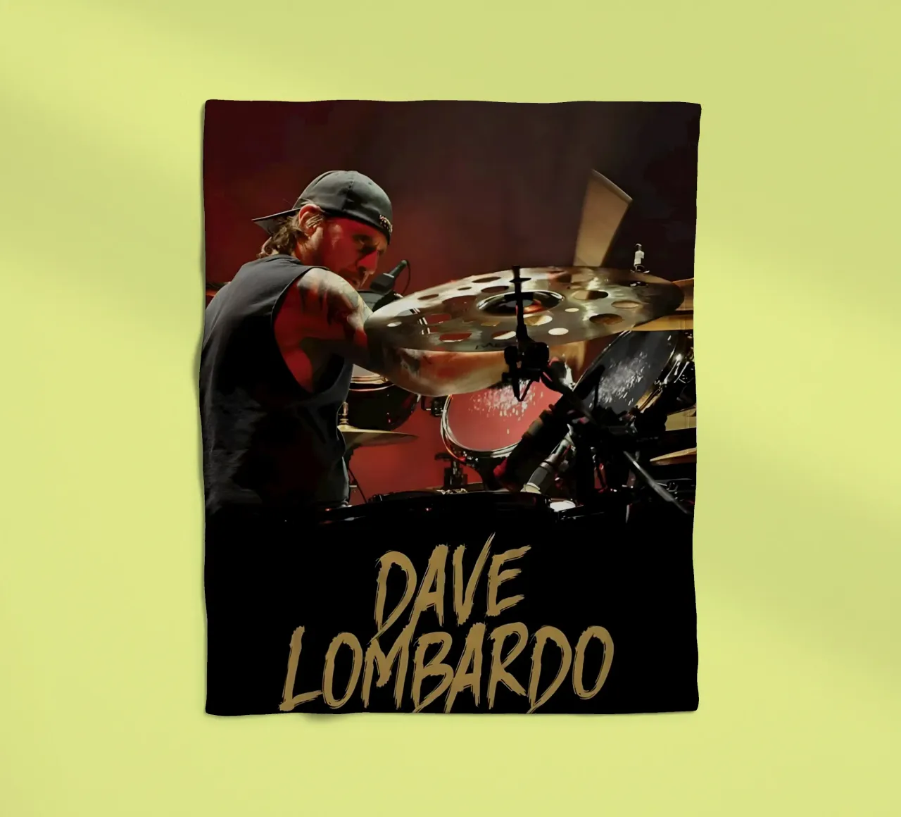 Dave Lombardo coperta in pile da Low poly art
