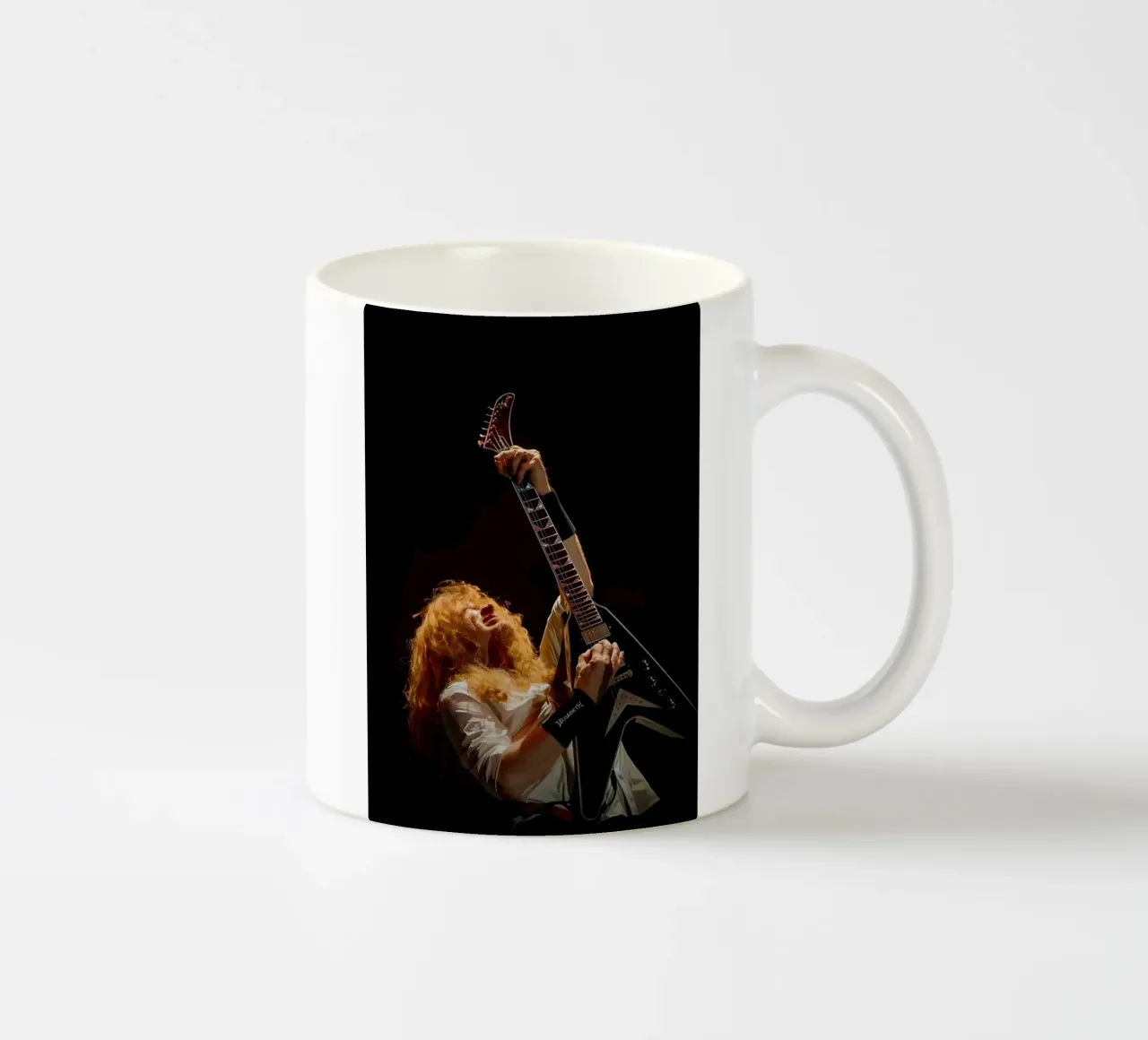 Dave Mustaine tazza in ceramica da Low poly art