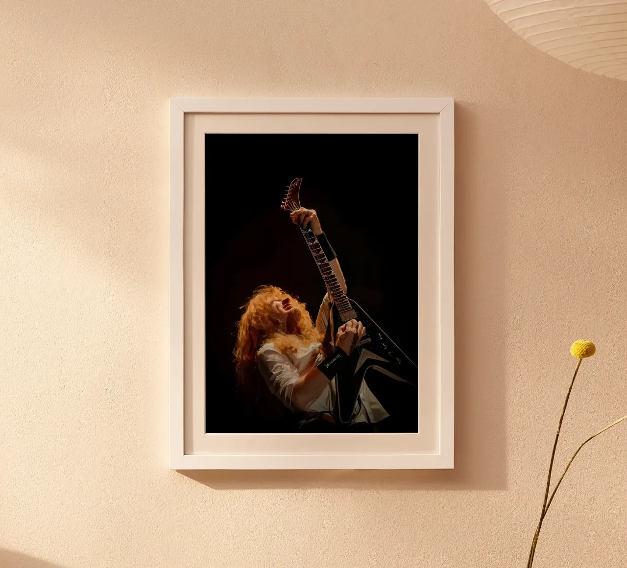 Dave Mustaine poster da Low poly art