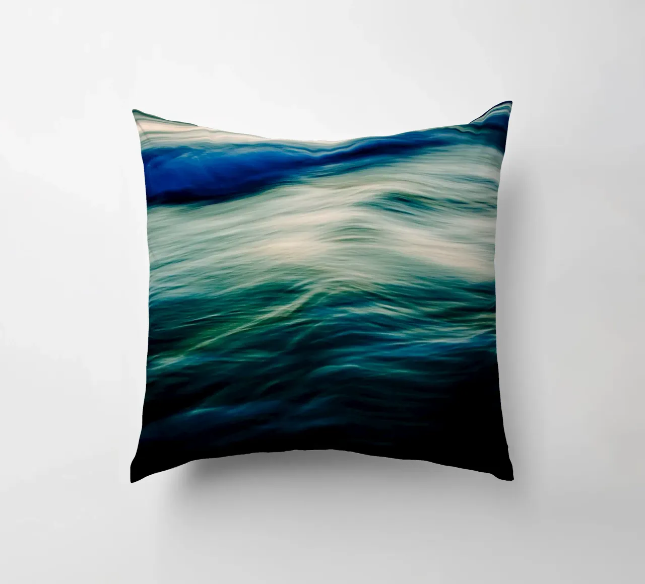 The Uniqueness of Waves V decorative cushion by Tal Paz-Fridman