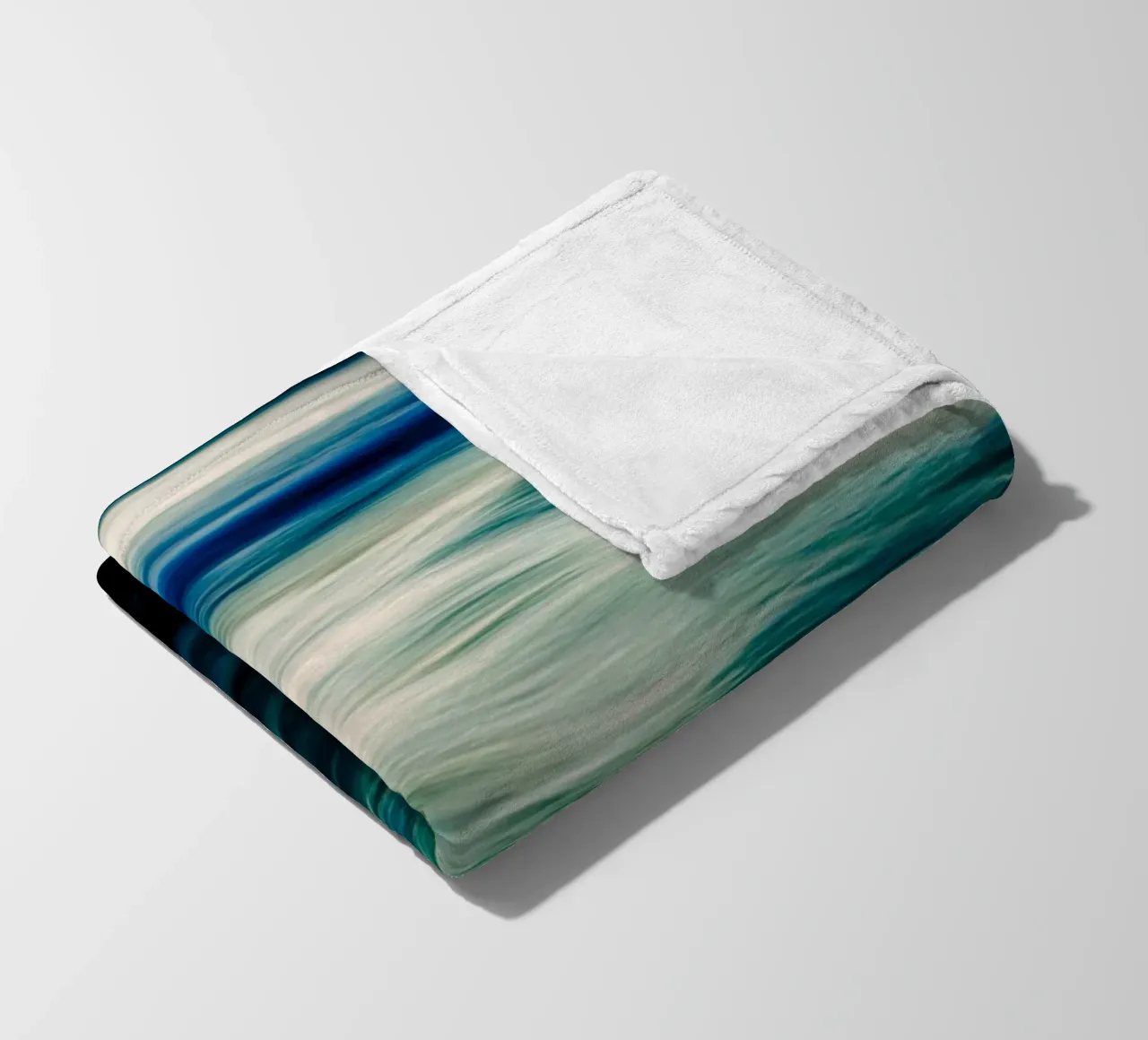 The Uniqueness of Waves V fleece blanket by Tal Paz-Fridman