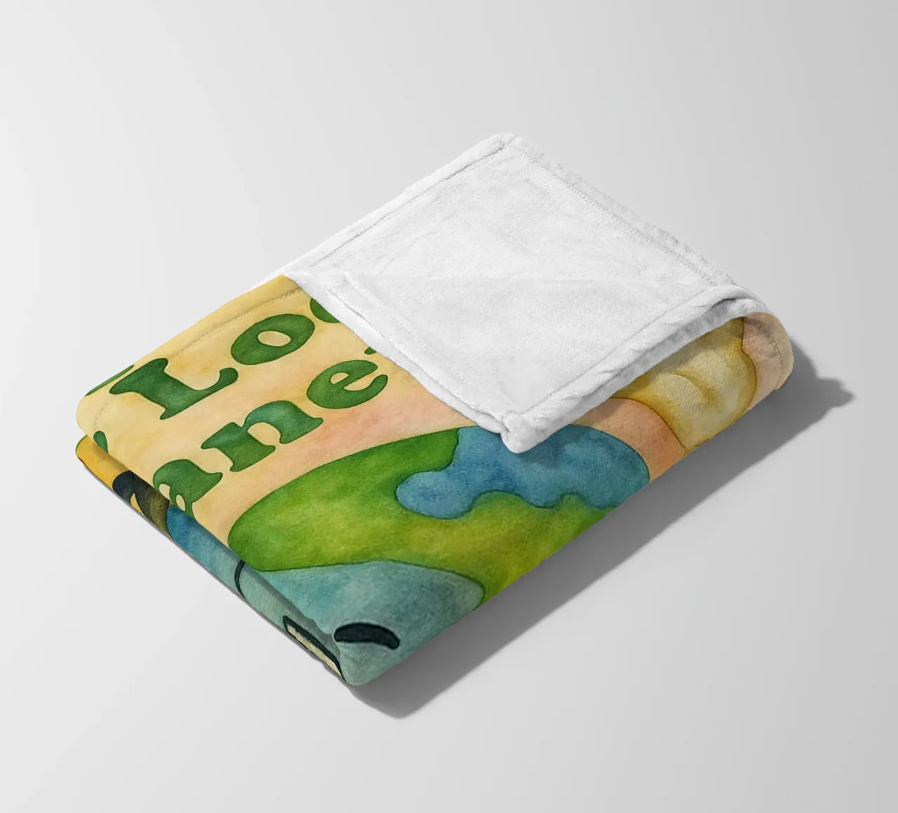 support your local planet painting fleece blanket by bonangroads