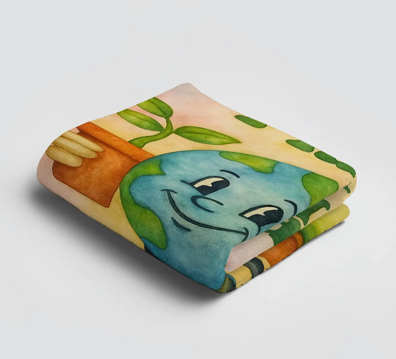 support your local planet painting towel by bonangroads