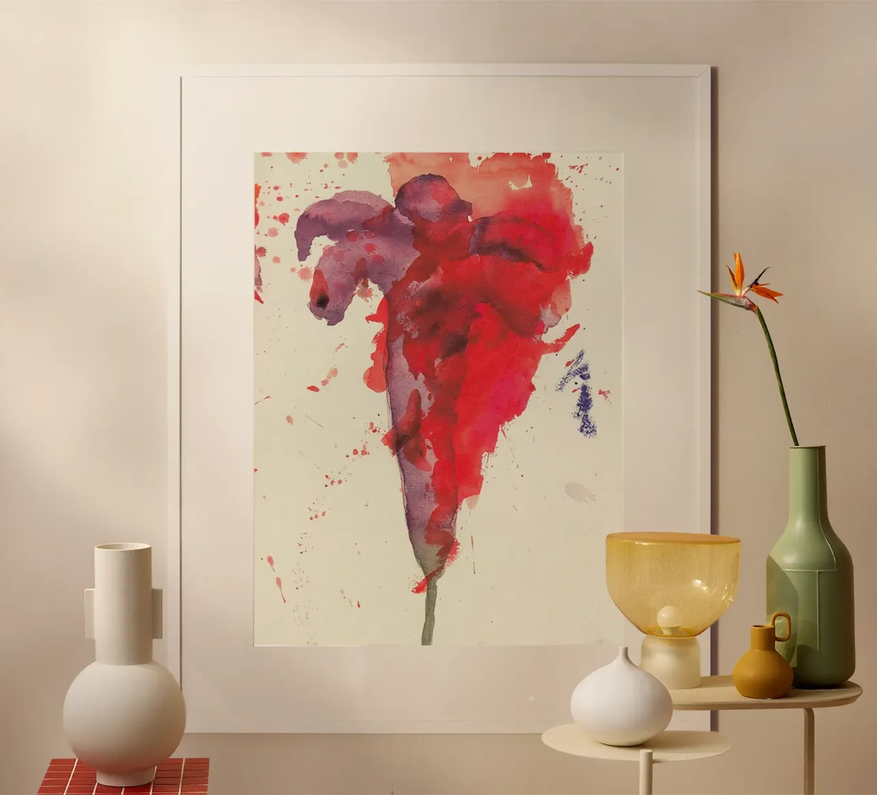 Paradiso di Cy Twombly poster con telaio in plastica da coley