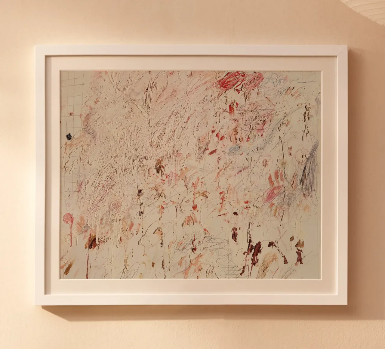 Cy Twombly Senza titolo, Roma poster con telaio in plastica da coley