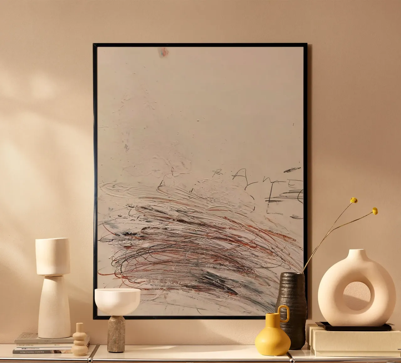 Ramses Cy Twombly poster con telaio in alluminio da coley