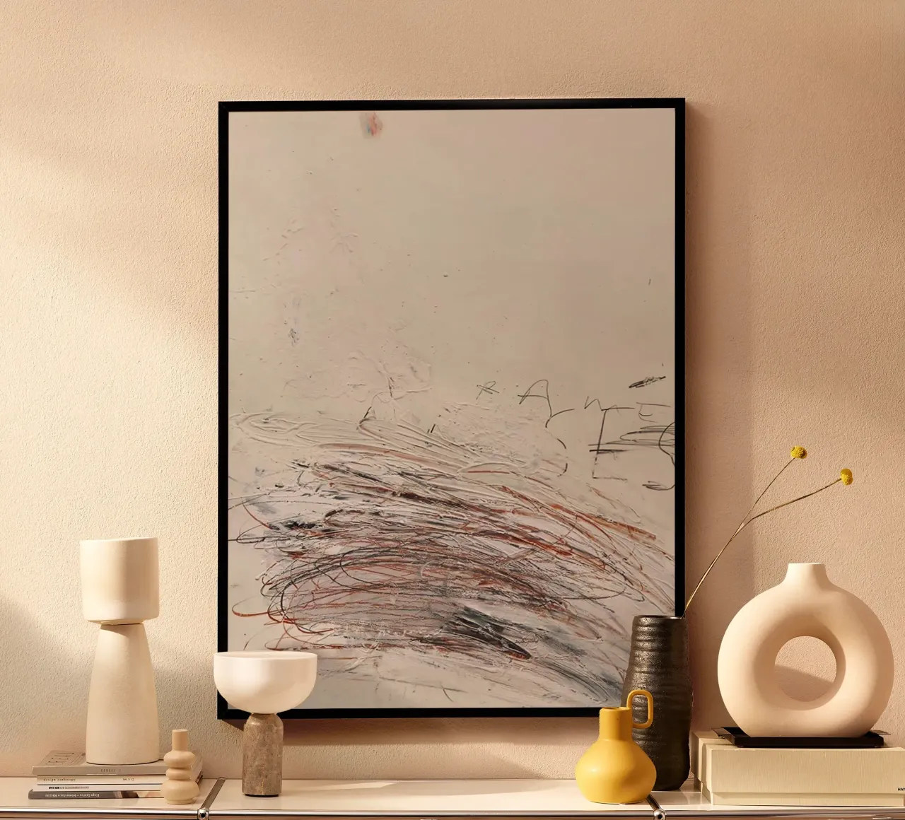 Ramses Cy Twombly poster con telaio in alluminio da coley