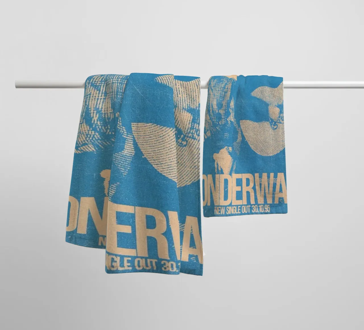 Journey Through Whispering Dunes towel by rendikeep