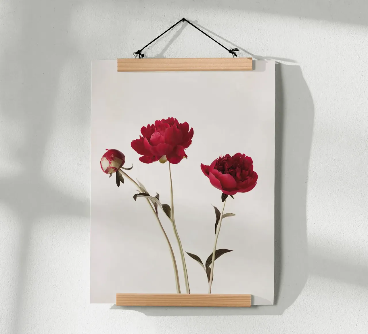 Studio della peonia I poster con telaio in legno da A.Lens