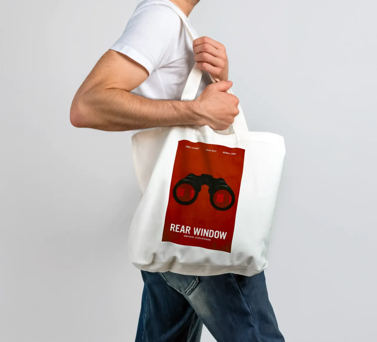 Rear Window borsa in juta da Calm The Ham