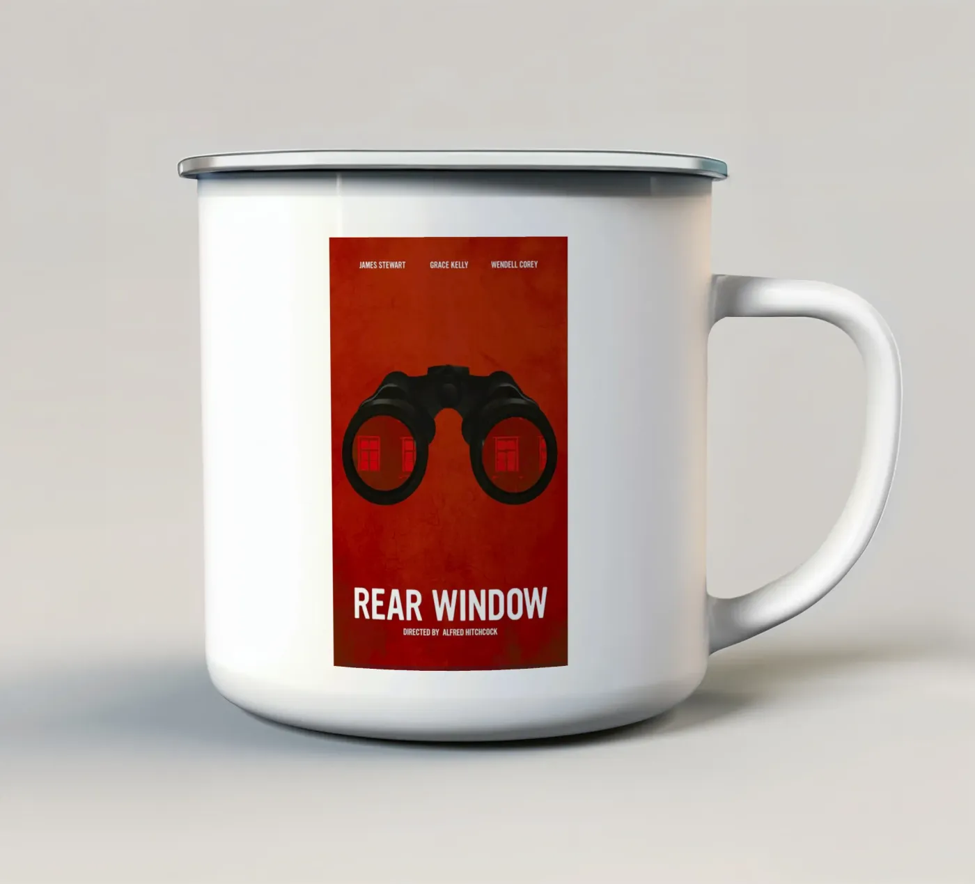 Rear Window enamel mug by Calm The Ham