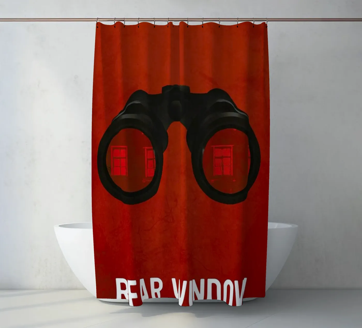 Rear Window Duschvorhang von Calm The Ham