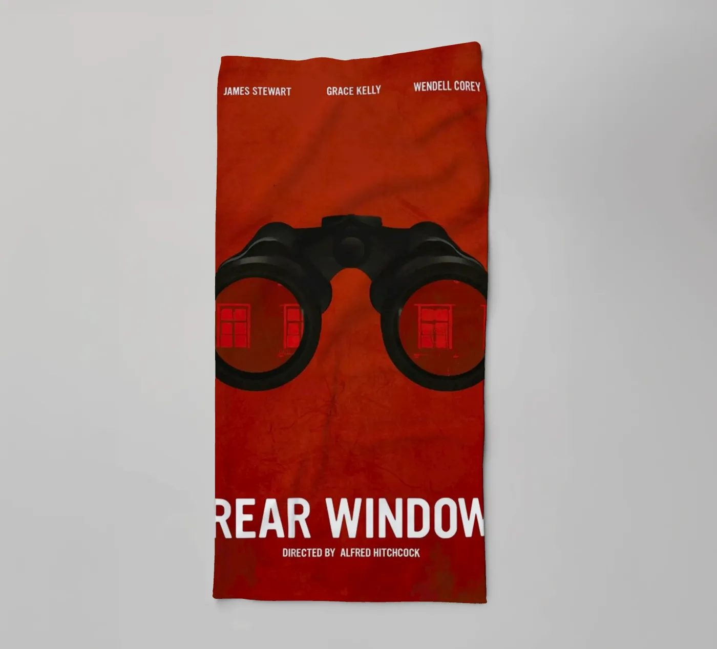 Rear Window badhanddoek van Calm The Ham
