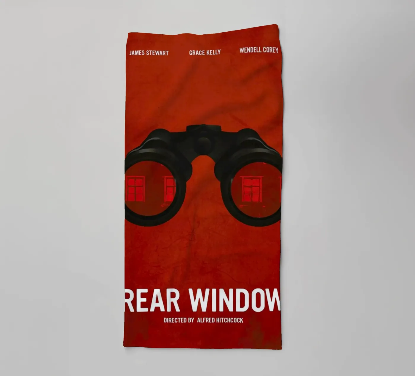 Rear Window badhanddoek van Calm The Ham