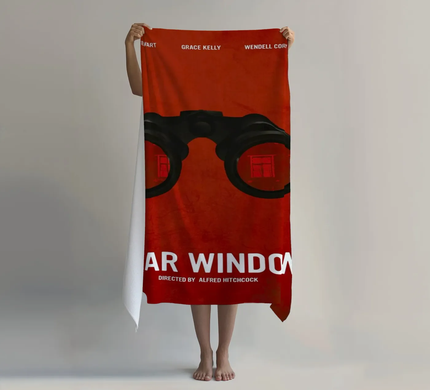 Rear Window beach towel by Calm The Ham