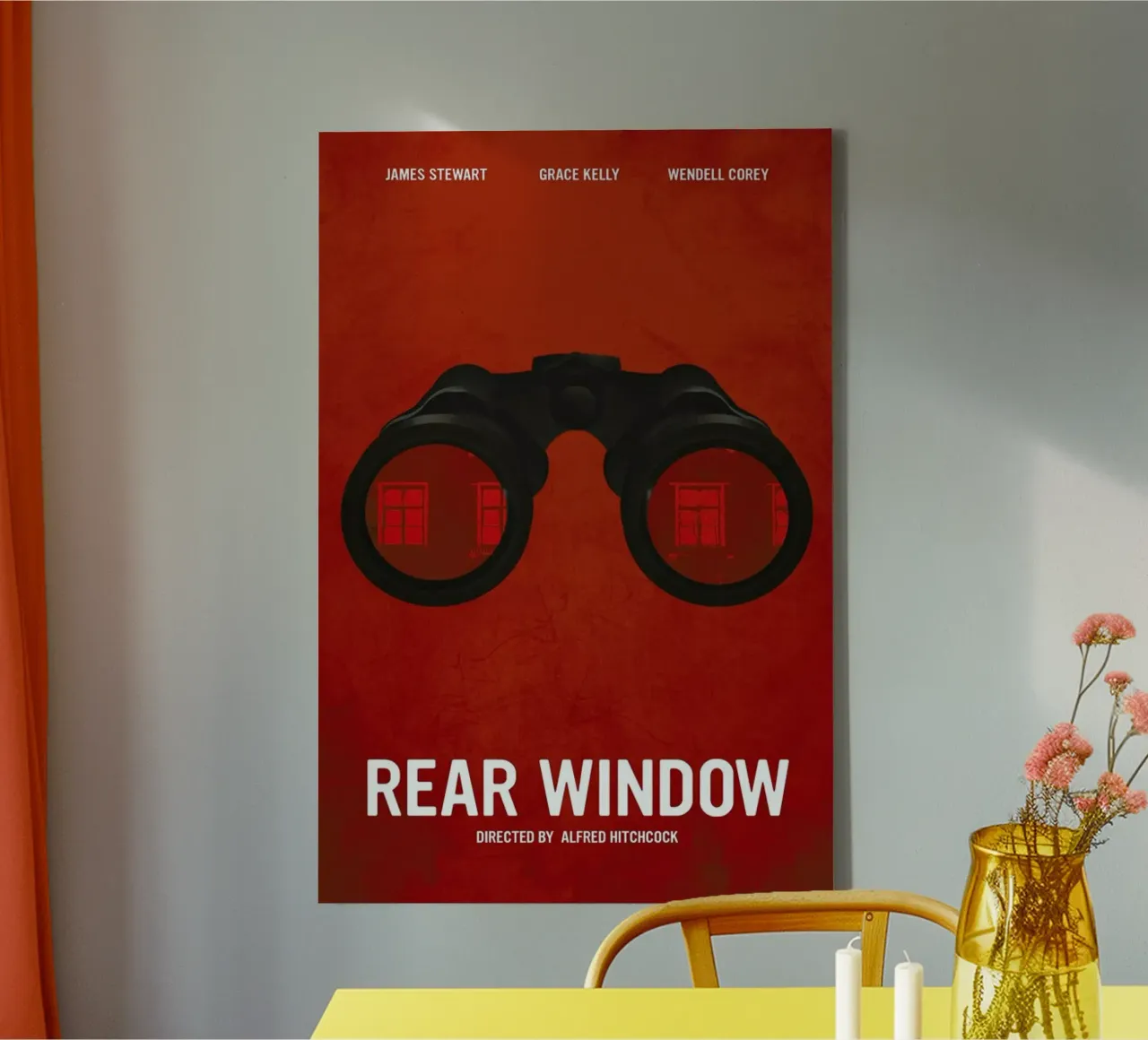 Rear Window tela con Cornice a cassetta da Calm The Ham