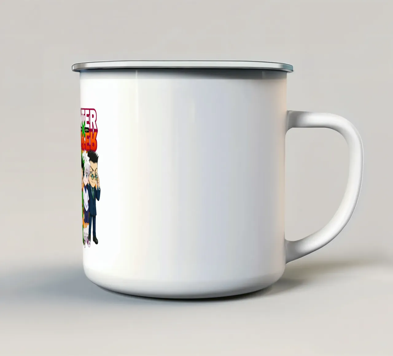 Stile Chibi Hunter X Hunter tazza in smalto da https://www.juniqe.com/uk/shop/Henndraws