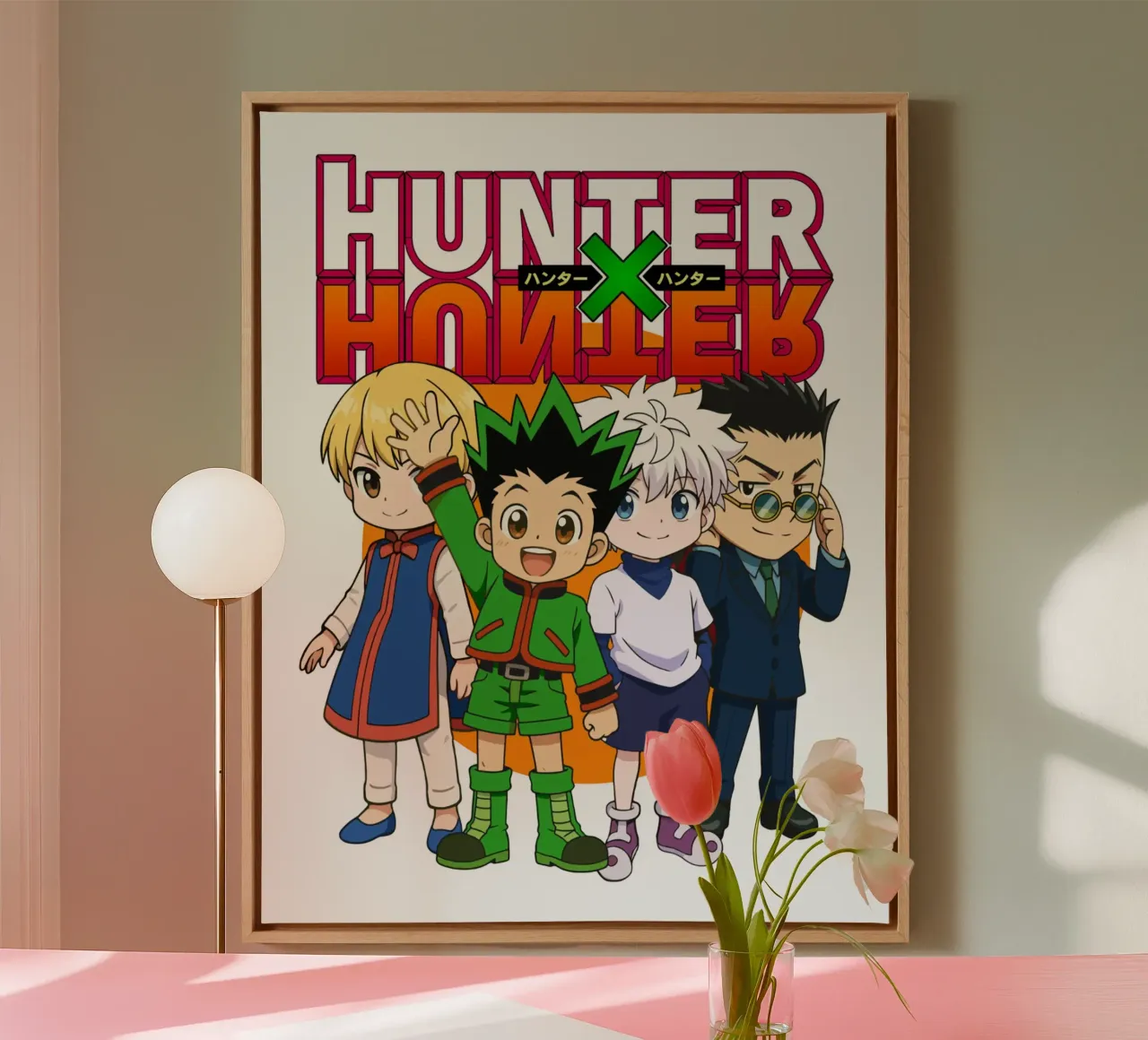 Chibi Style Hunter X Hunter canvas with Floater frame by https://www.juniqe.com/uk/shop/Henndraws