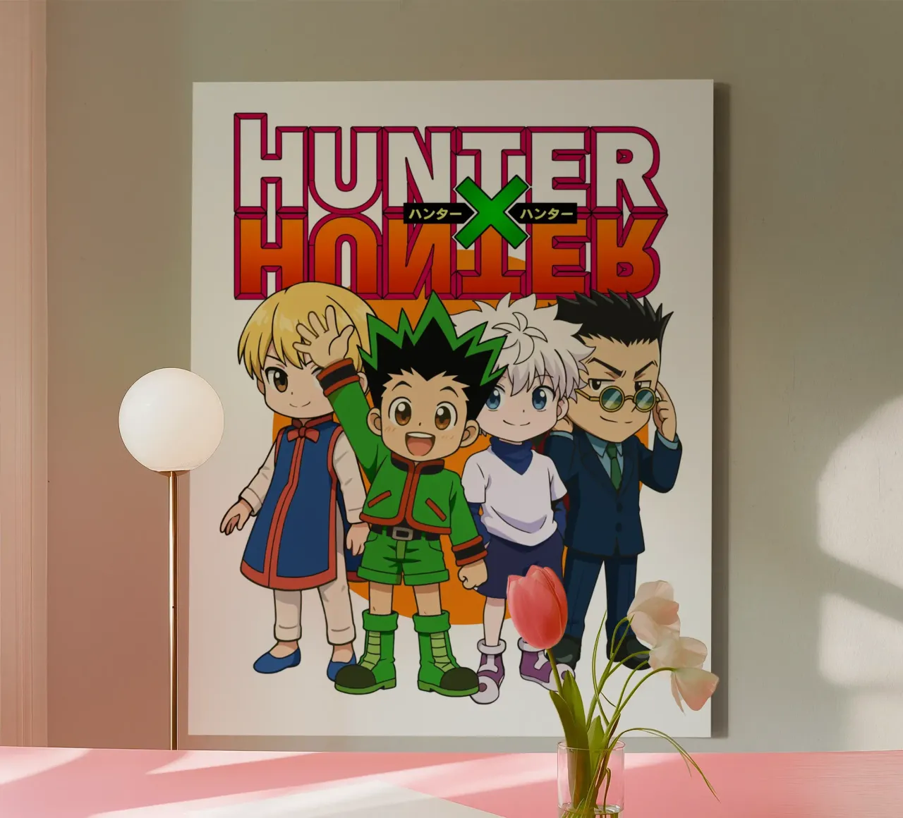 Chibi Style Hunter X Hunter canvas with Floater frame by https://www.juniqe.com/uk/shop/Henndraws