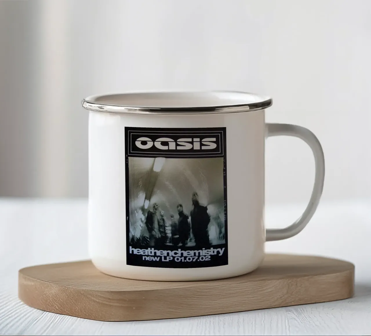 I cuori erranti trovano la pace tazza in smalto da rendikeep
