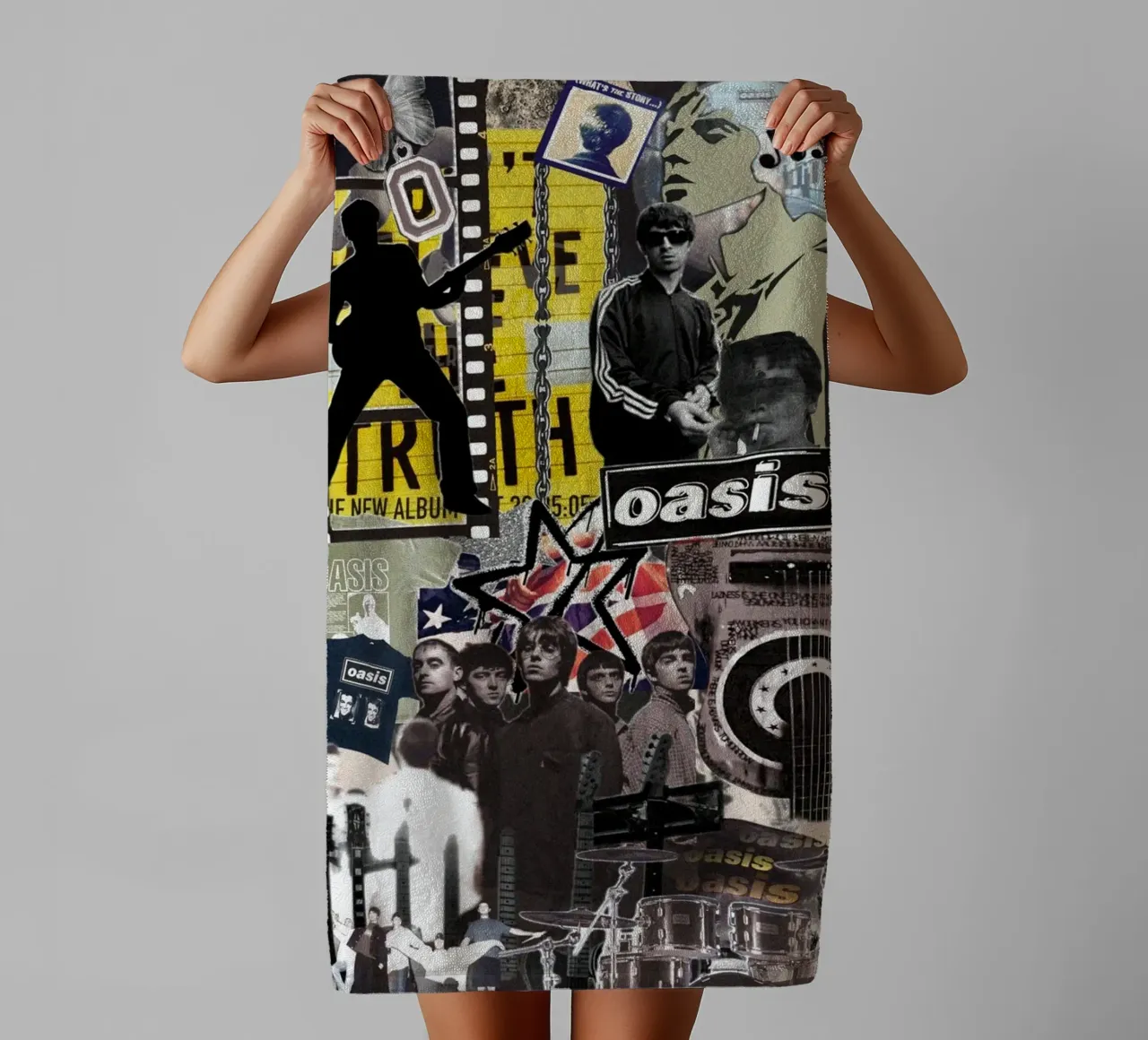 Sunlit Path To Oasis towel by rendikeep