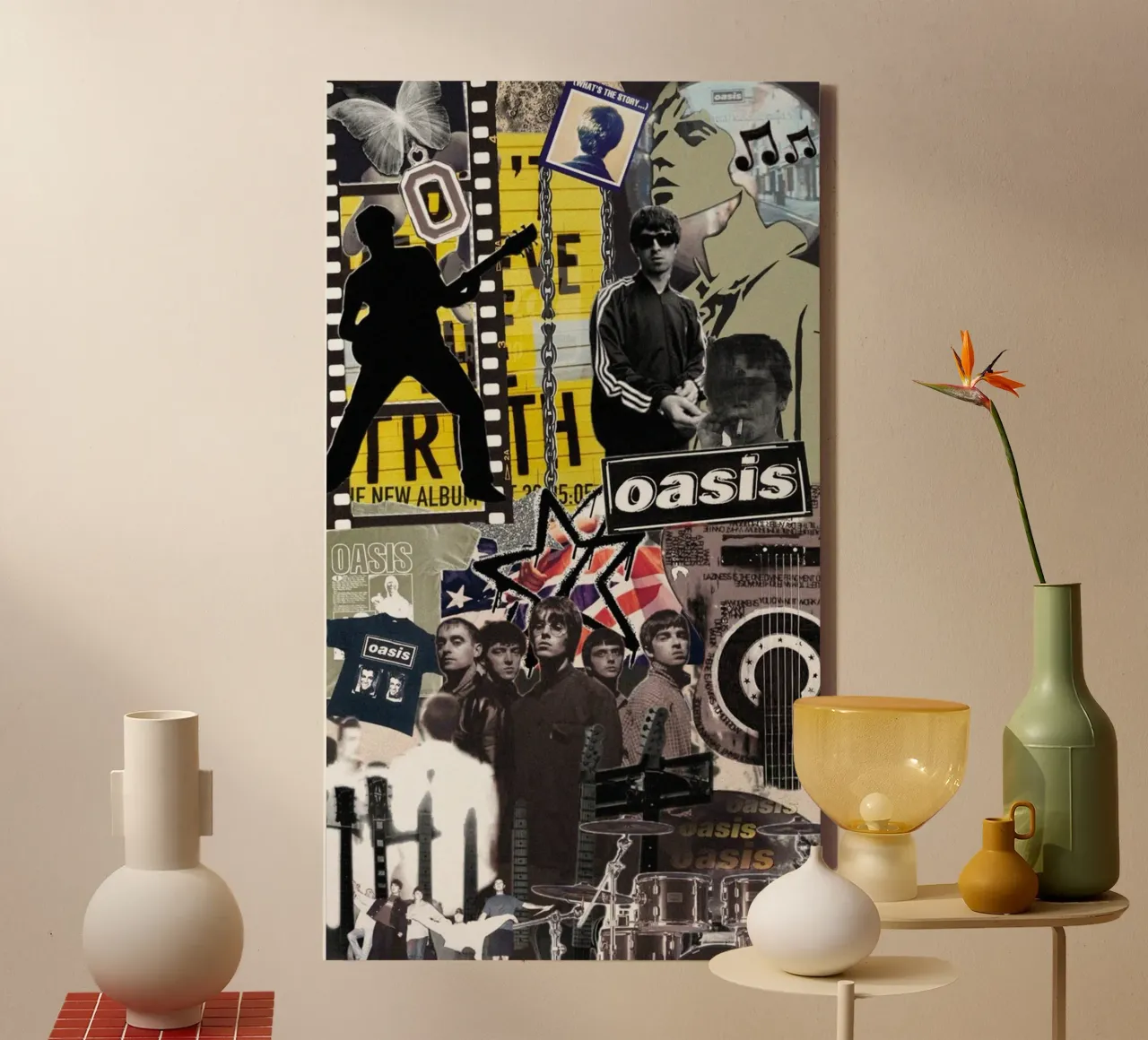 Sunlit Path To Oasis canvas with Floater frame by rendikeep