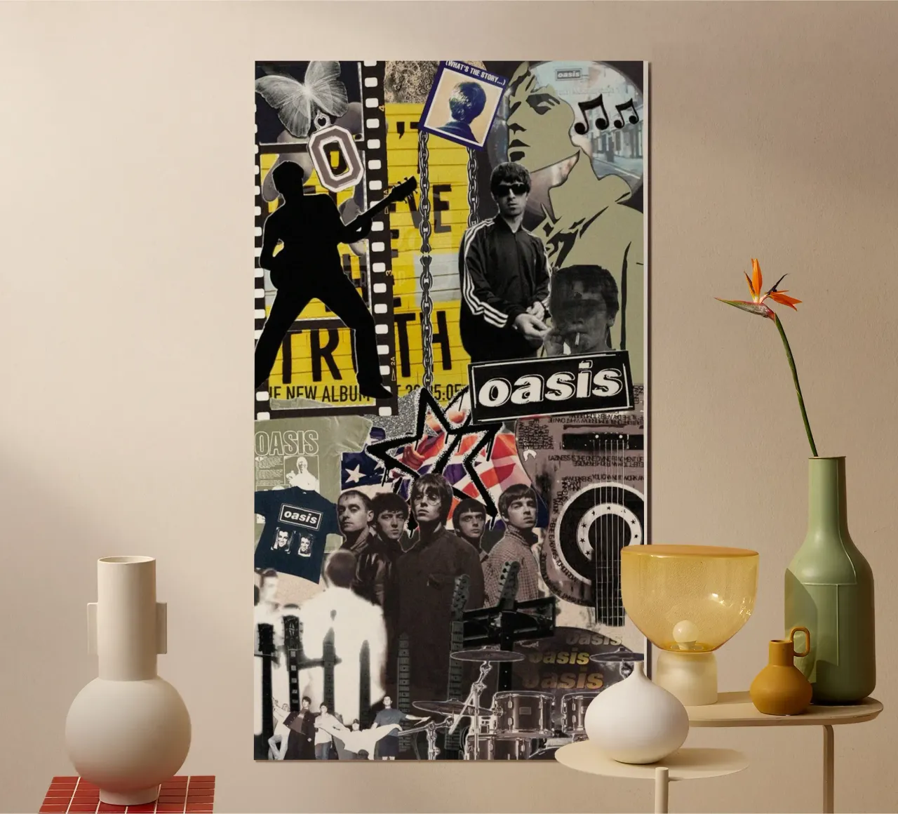 Sunlit Path To Oasis poster with plastic frame by rendikeep