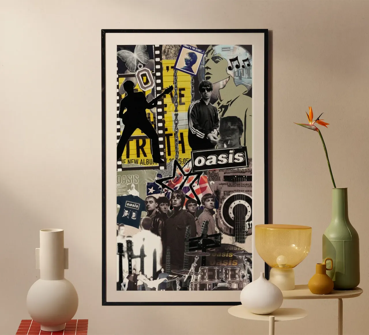Sunlit Path To Oasis poster with plastic frame by rendikeep
