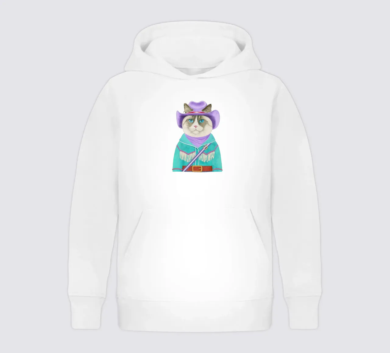 Rodeo Kat - Ragdoll Kat kinder hoodie van Animal Crew
