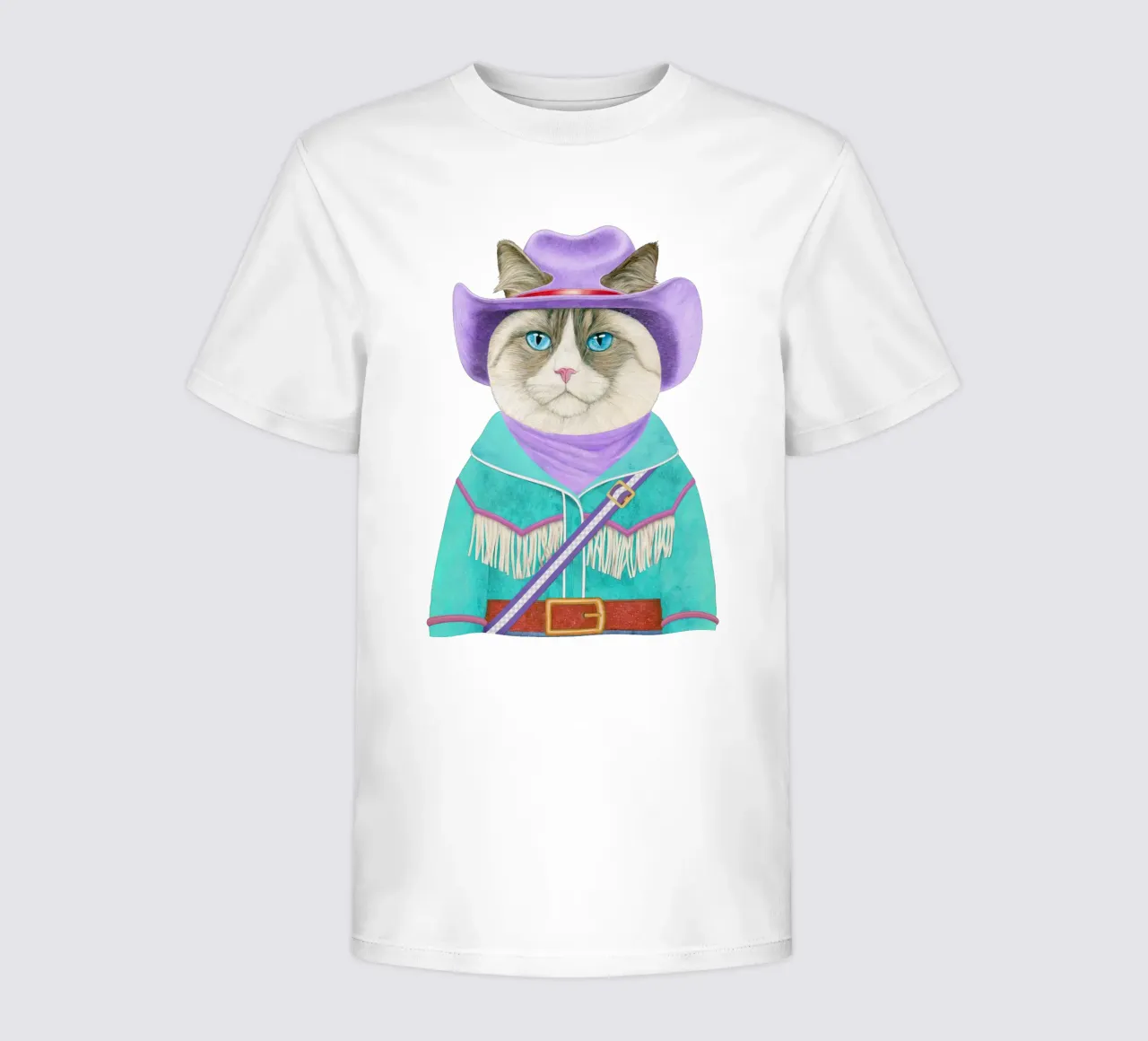 Rodeo Cat - Ragdoll Cat kids t-shirt by Animal Crew