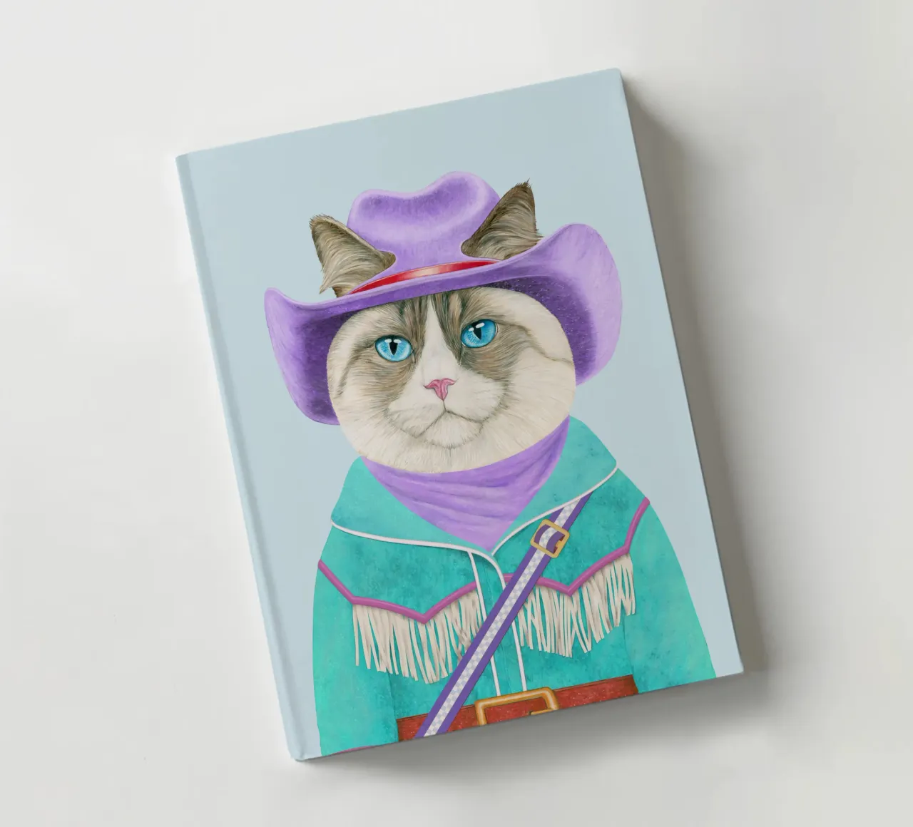 Rodeo Cat - Ragdoll Cat notebook by Animal Crew