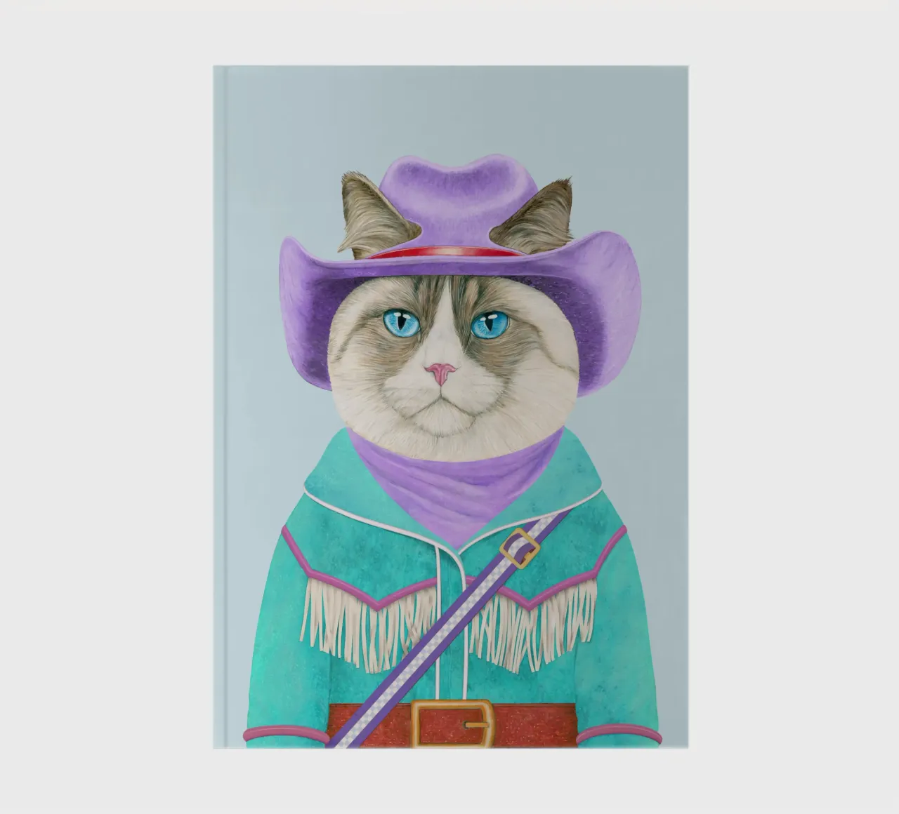 Rodeo Cat - Ragdoll Cat notebook by Animal Crew