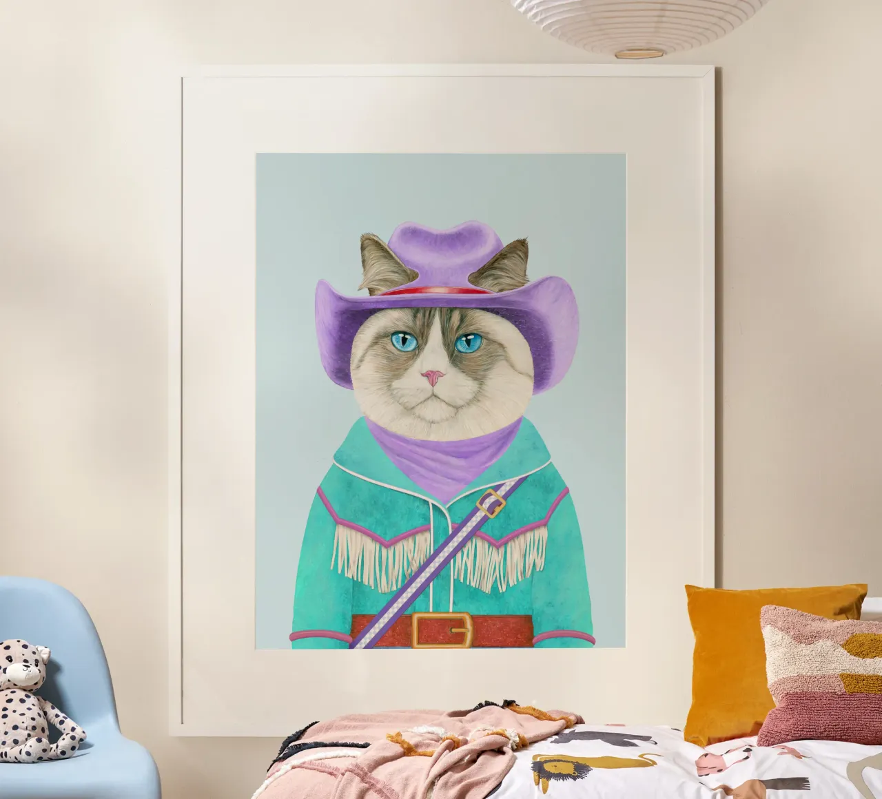 Rodeo Cat - Ragdoll Cat hahnemühle by Animal Crew