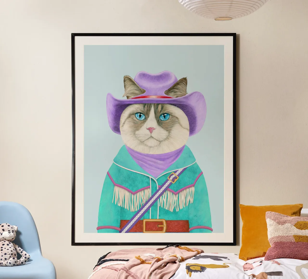 Rodeo Cat - Ragdoll Cat hahnemühle by Animal Crew