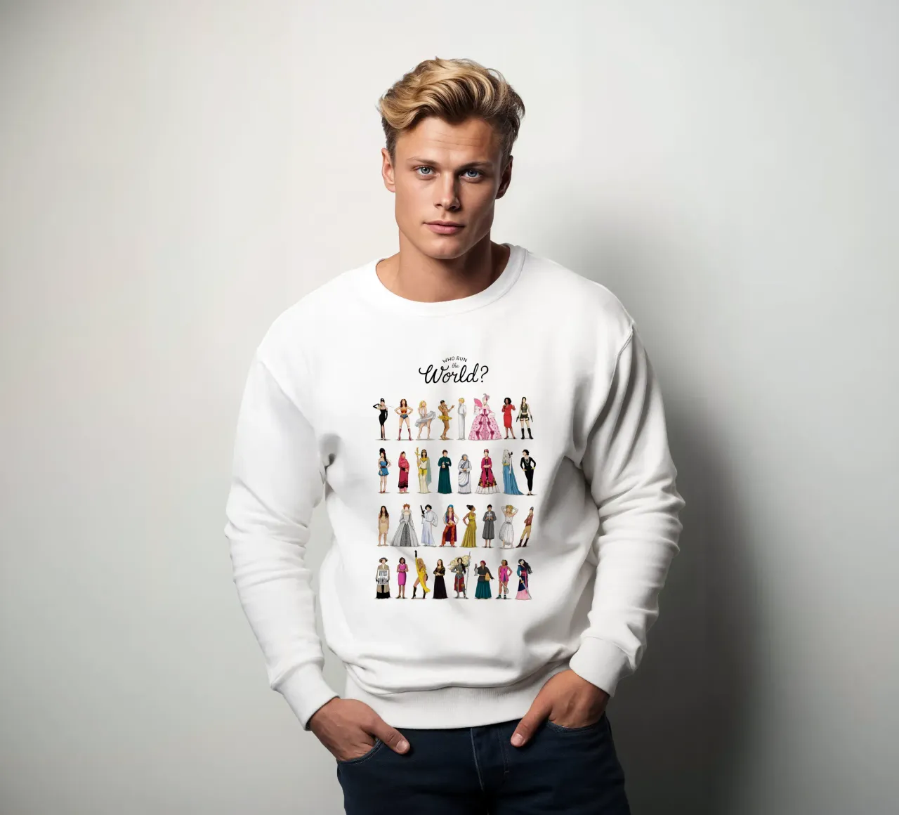 Who Run The World sweatshirt by Nour Tohme