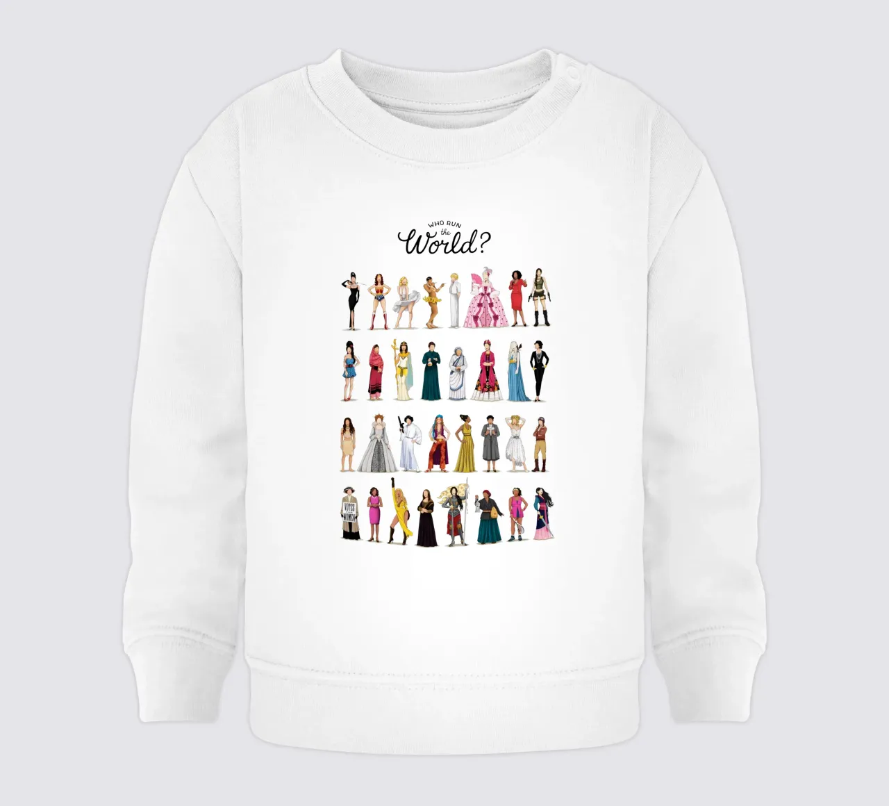 Who Run The World baby sweatshirt by Nour Tohme