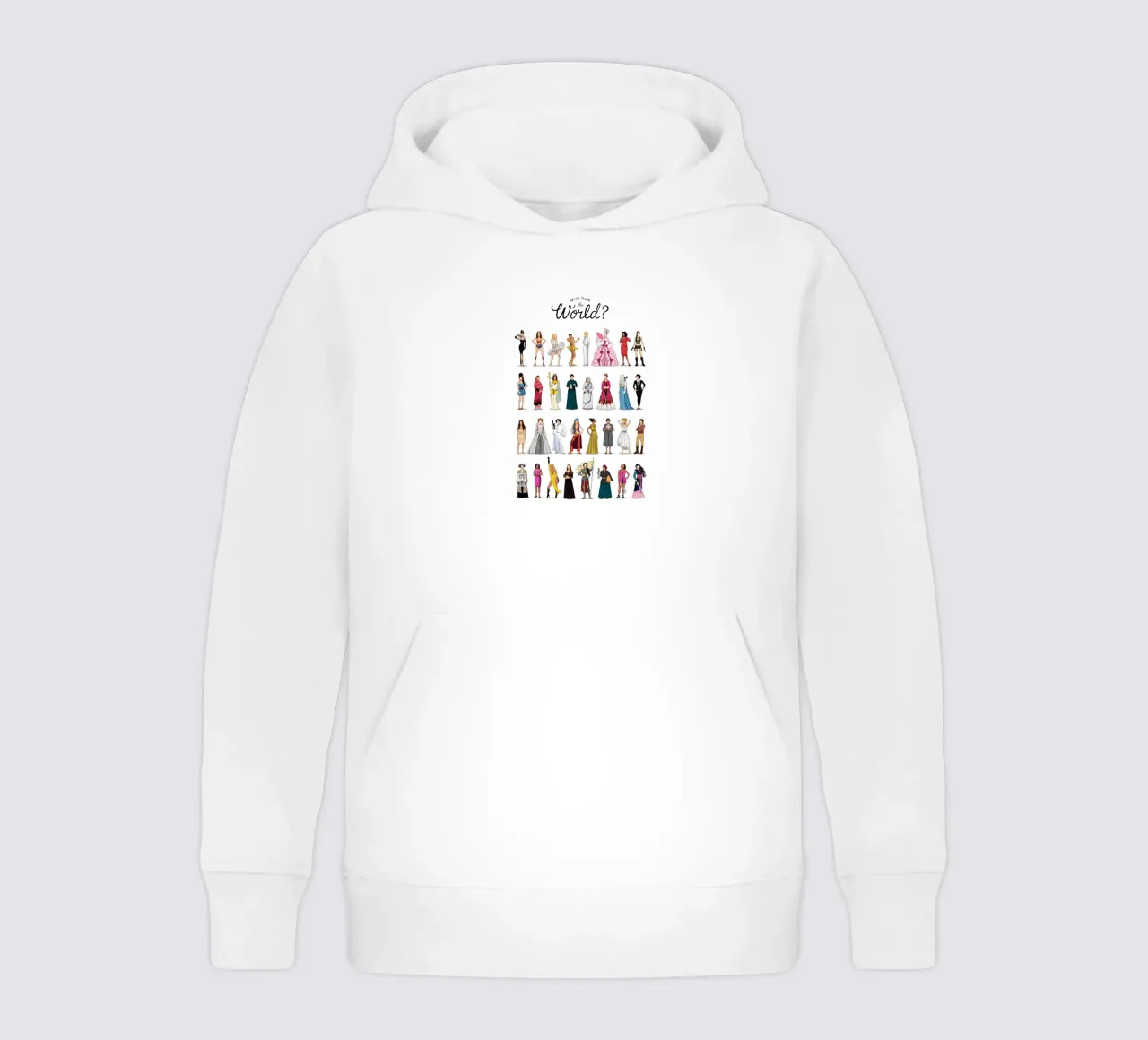 Who Run The World felpa bambino con cappuccio da Nour Tohme