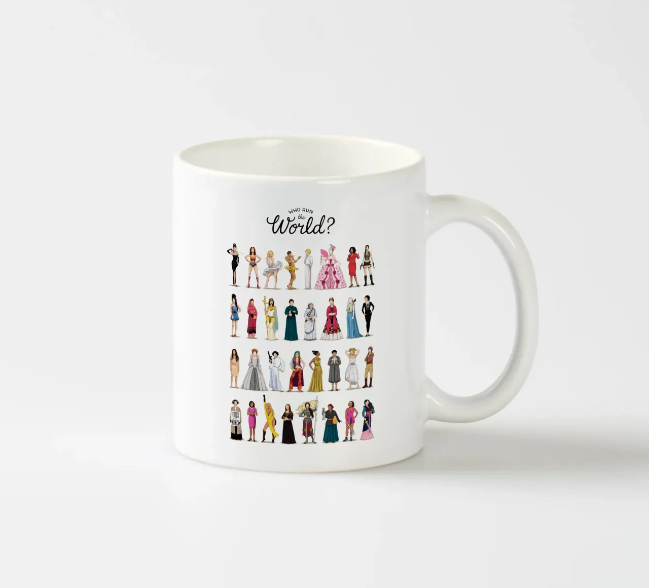 Who Run The World taza de cerámica de Nour Tohme