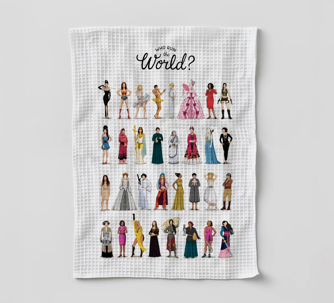 Who Run The World Geschirrtuch von Nour Tohme