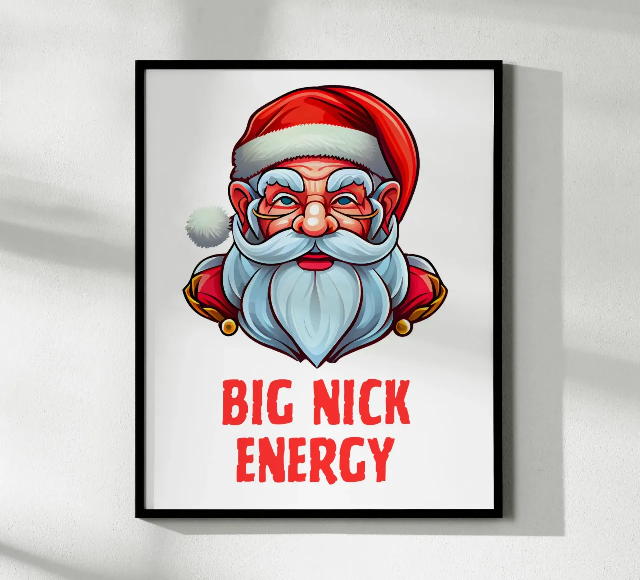 Babbo Natale energetico di Big Nick poster da muhidines