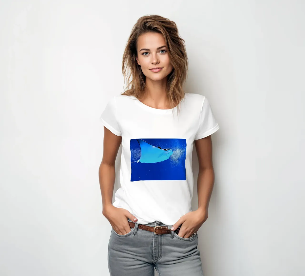 Mantarraya Serenity camiseta de mujer de Nature's Palette