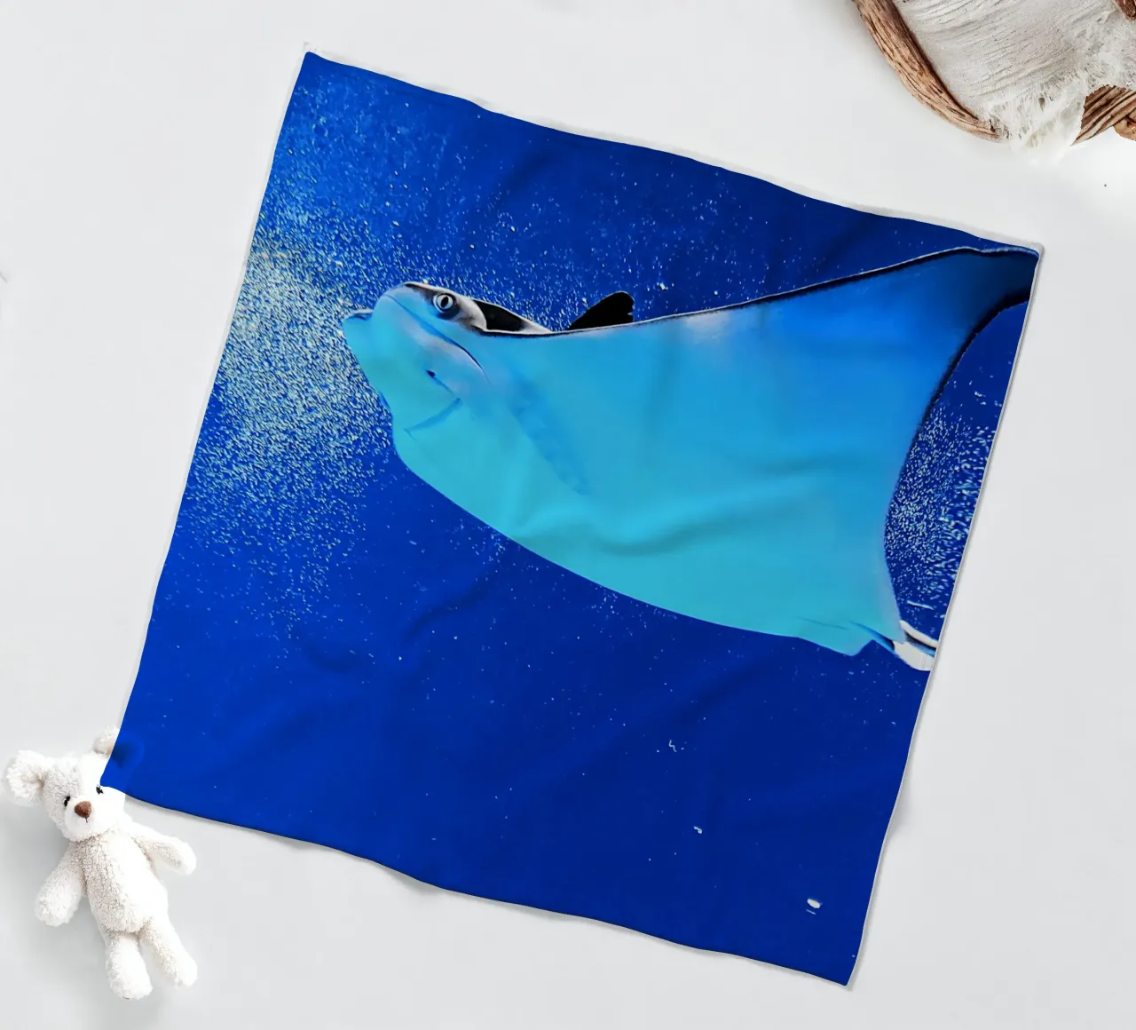 Mantarraya Serenity manta de franela de Nature's Palette