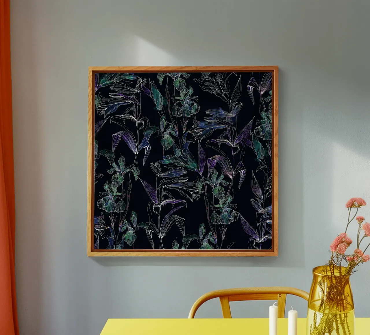 water iris black plexiglass da Giulio Iurissevich