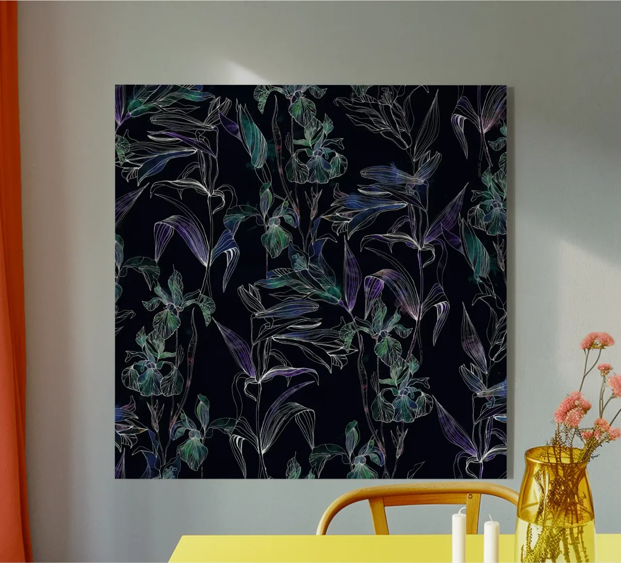 water iris black plexiglass da Giulio Iurissevich