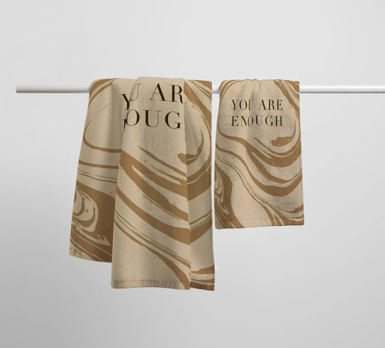 You Are Enough asciugamano da bagno da treechild