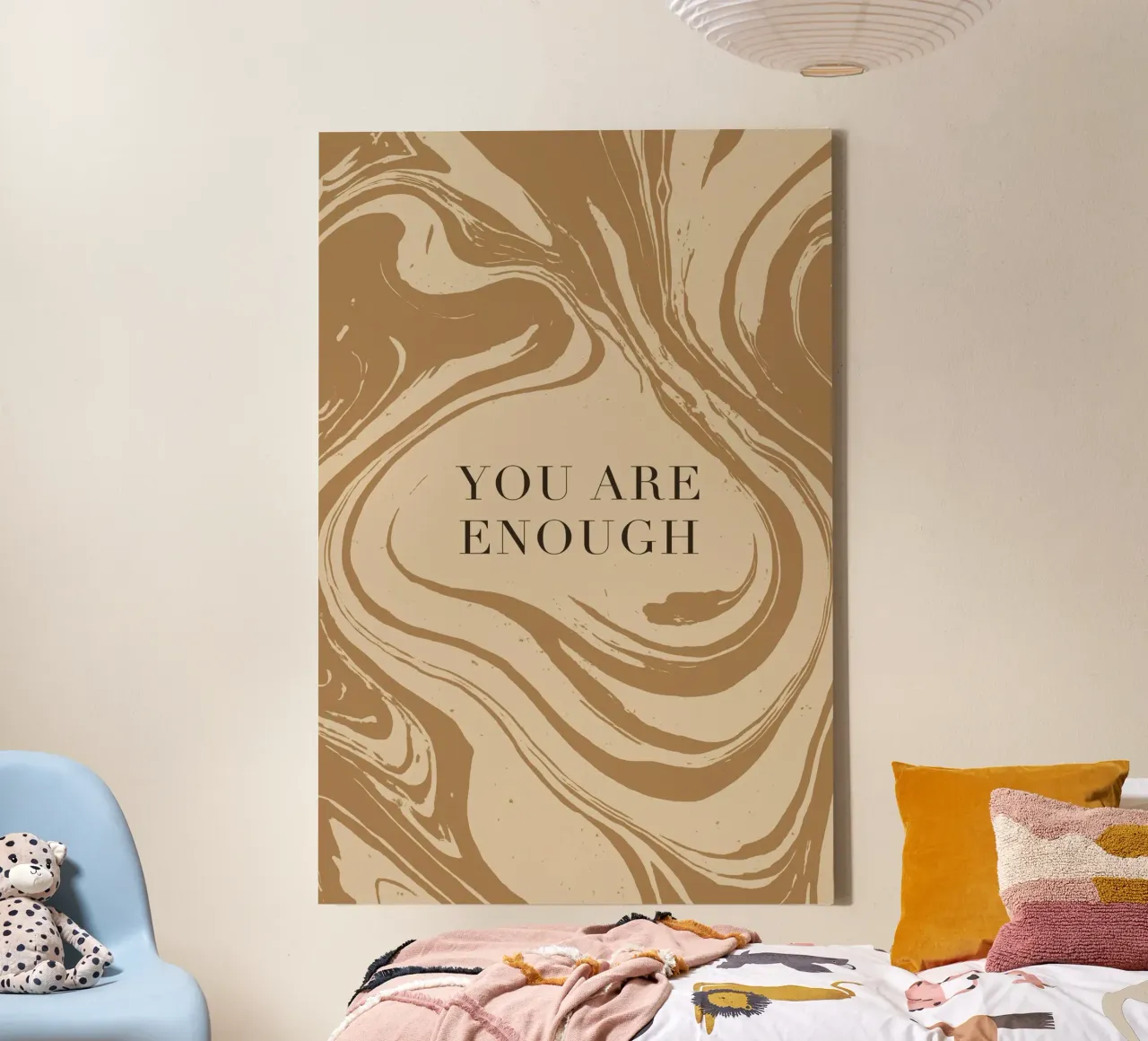 You Are Enough tela con Cornice a cassetta da treechild