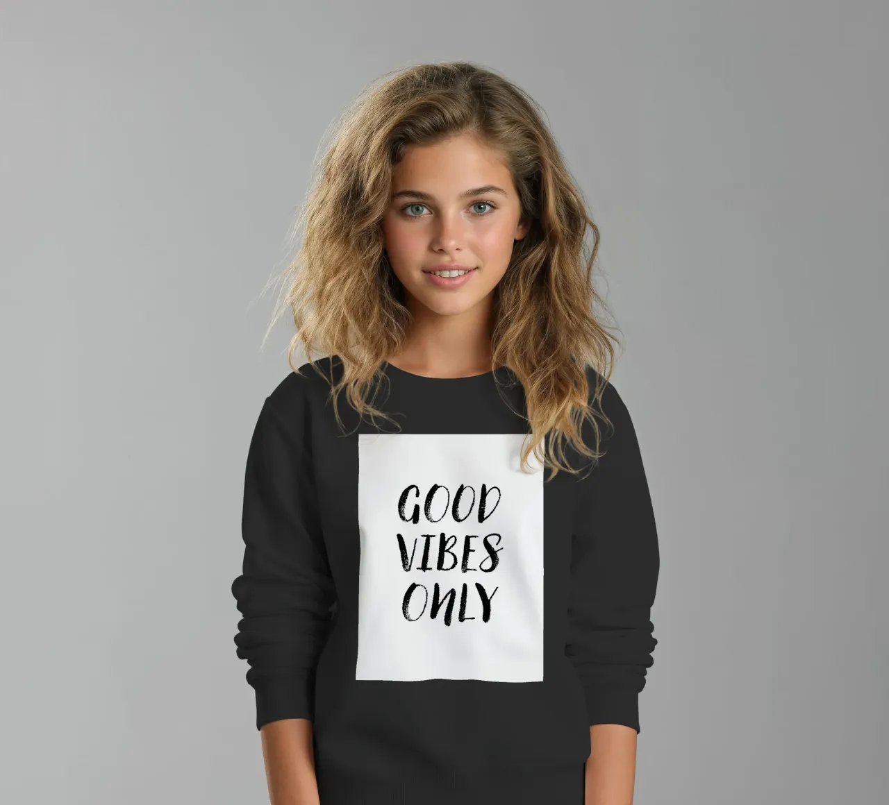 Good Vibes Only 1 felpa bambino da The Type Club Tokyo