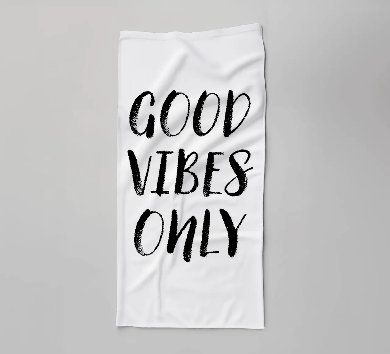 Good Vibes Only 1 towel by The Type Club Tokyo