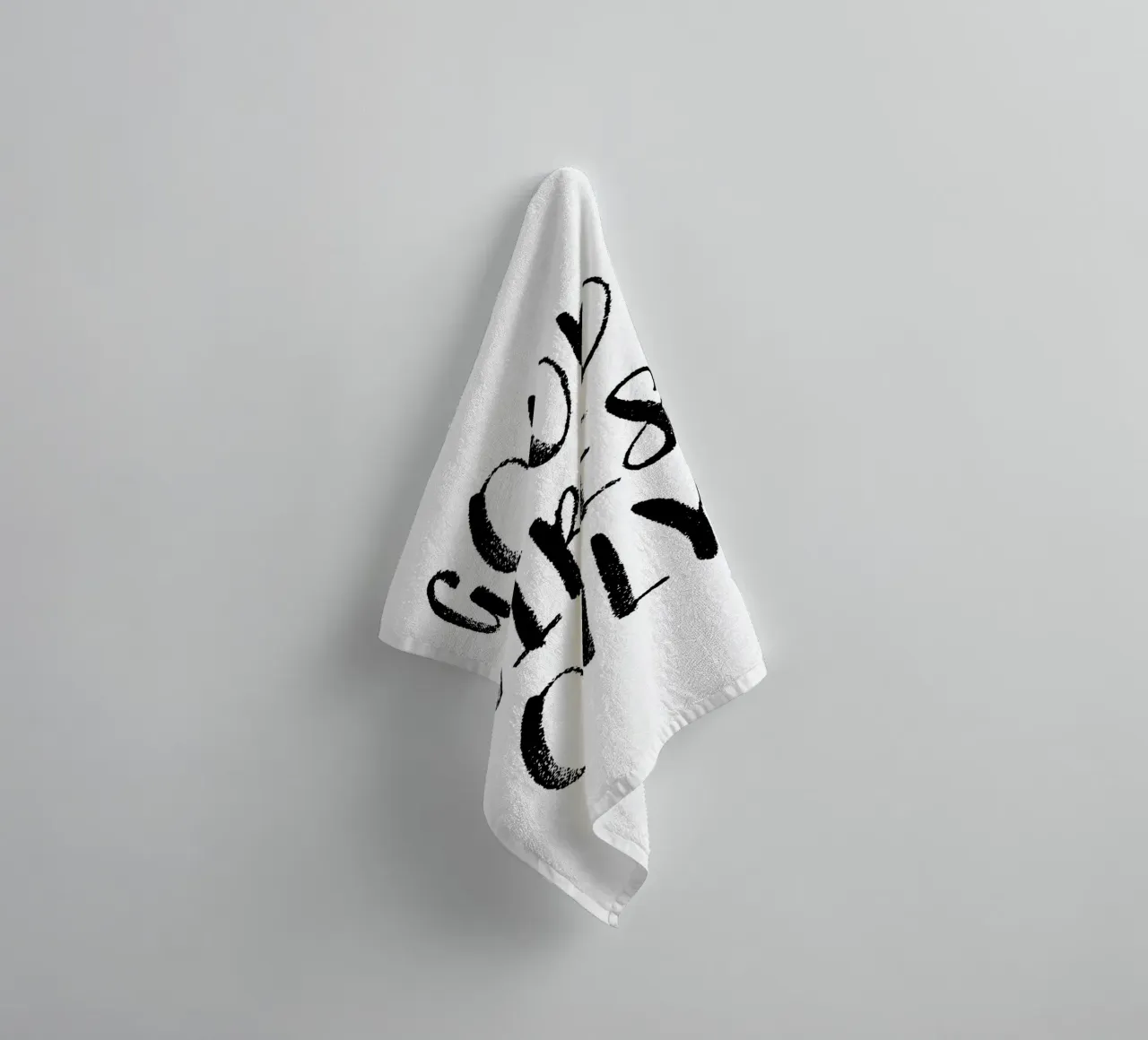 Good Vibes Only 1 towel by The Type Club Tokyo